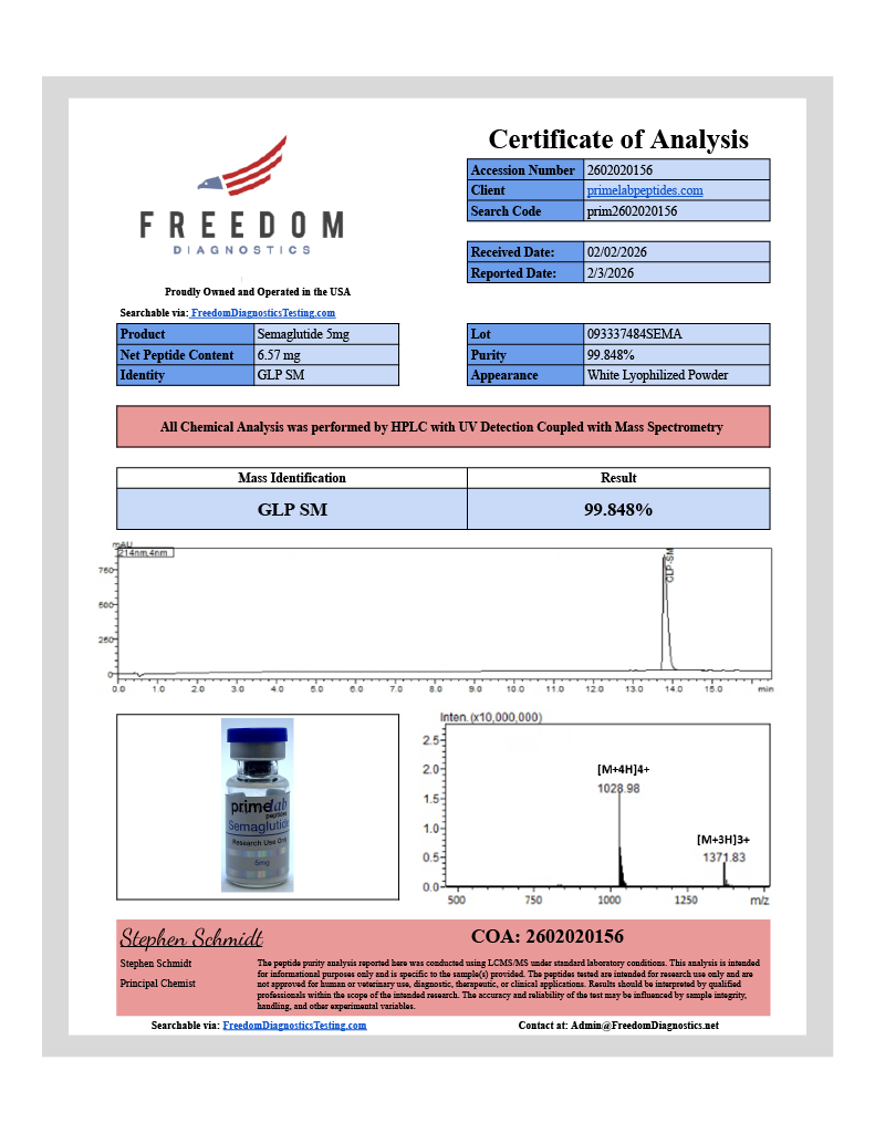 🔥（Weight Management）GLP-1SG – 5mg