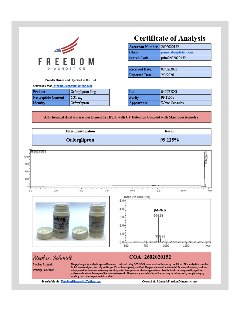 🔥（Weight Management）Orforglipron – 6mg