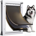 Dog Door for Door 3 Flaps Aluminum Large Doggy Door