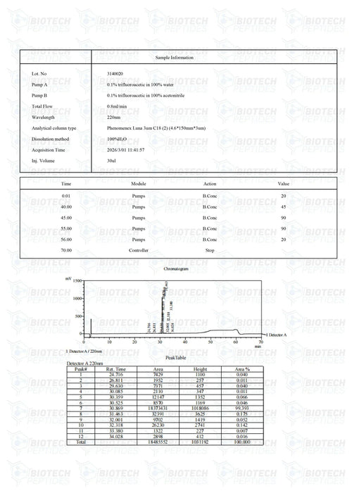 (🌴Anti-aging) CJC-1295 DAC (5mg) - Biotech Peptides