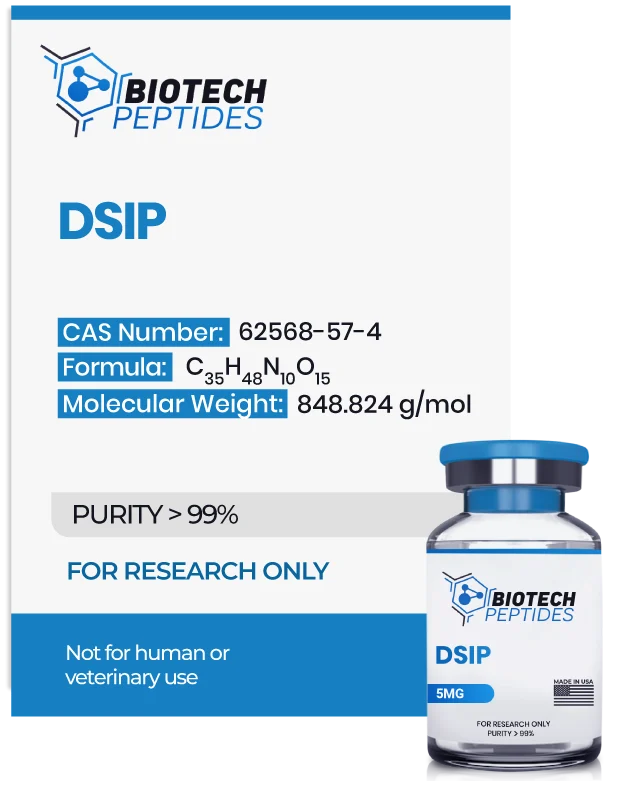 (🧠 Improves sleep structure) DSIP (Delta Sleep-Inducing Peptide) (5mg) - Biotech Peptides