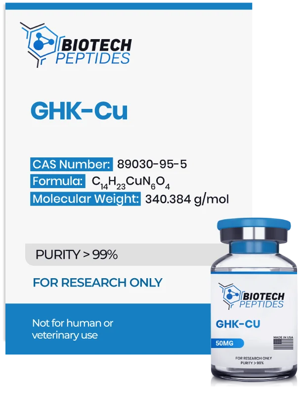 (🌴Skin Repair and Anti-Aging) GHK-CU (Copper) (50mg) - Biotech Peptides