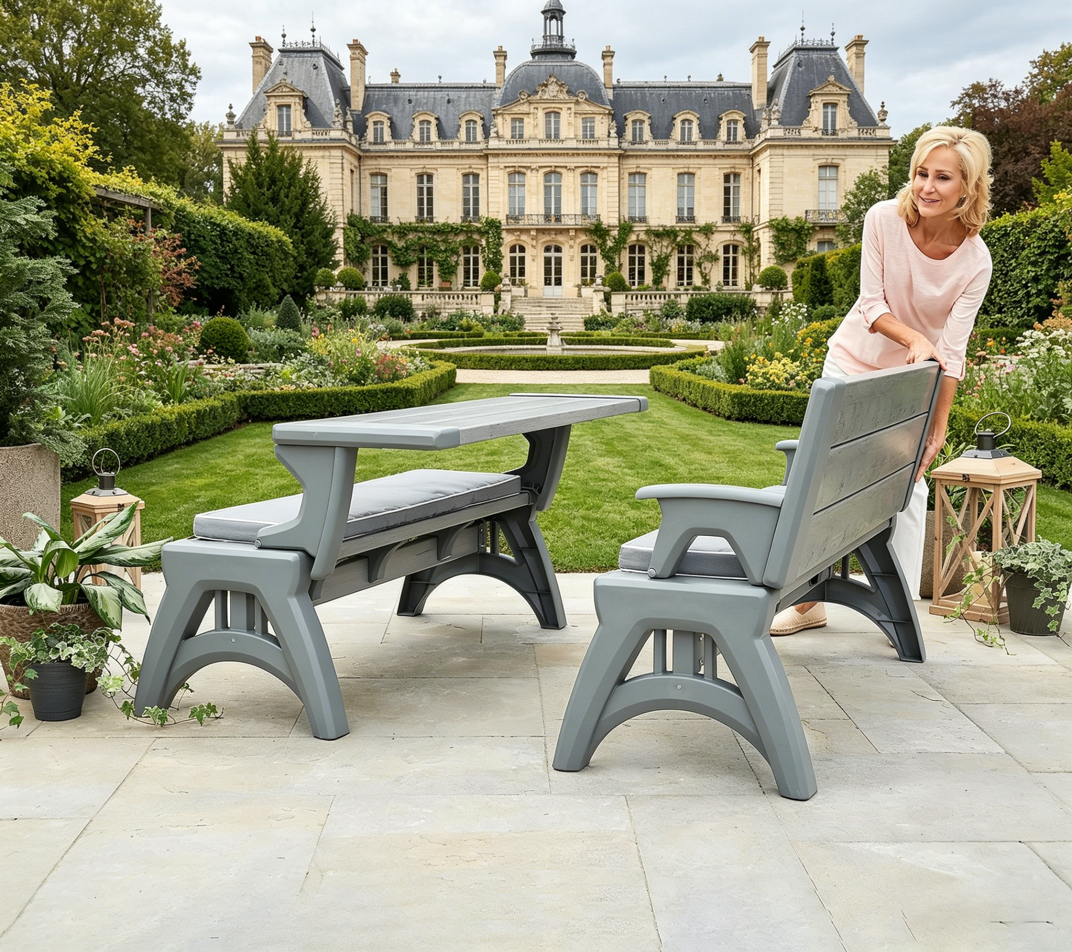🎉Convert-a-Bench Gen II XL Designer Series Bench-to-Table,Buy 1 get 1 free