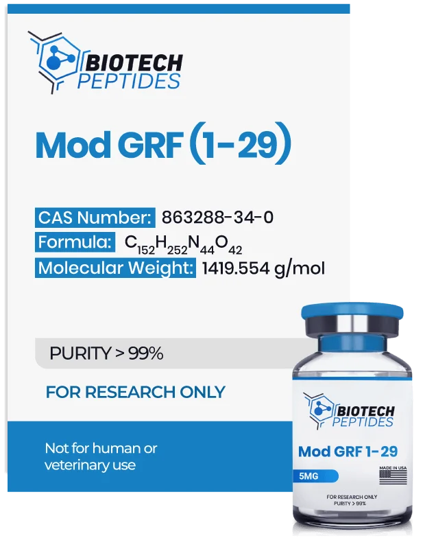 (🔥 Fat loss+💪 Recovery) Mod GRF 1-29 (CJC-1295 NO DAC) (5mg) - Biotech Peptides