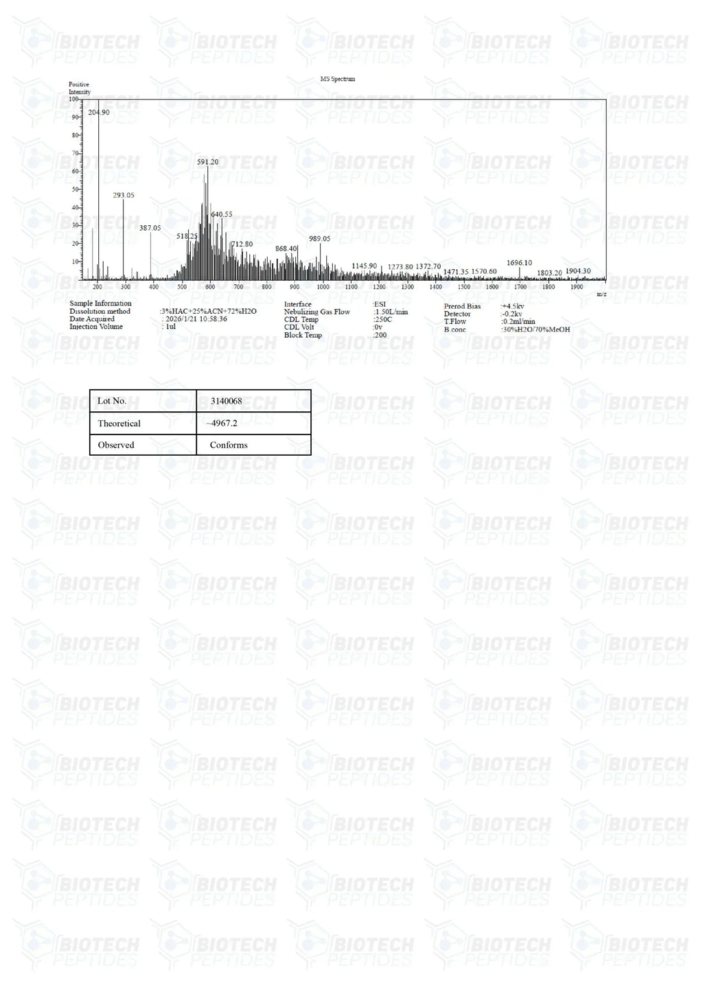 （💪Muscle recovery） PEG-MGF (Pegylated MGF) Peptide - 5mg - Biotech Peptides