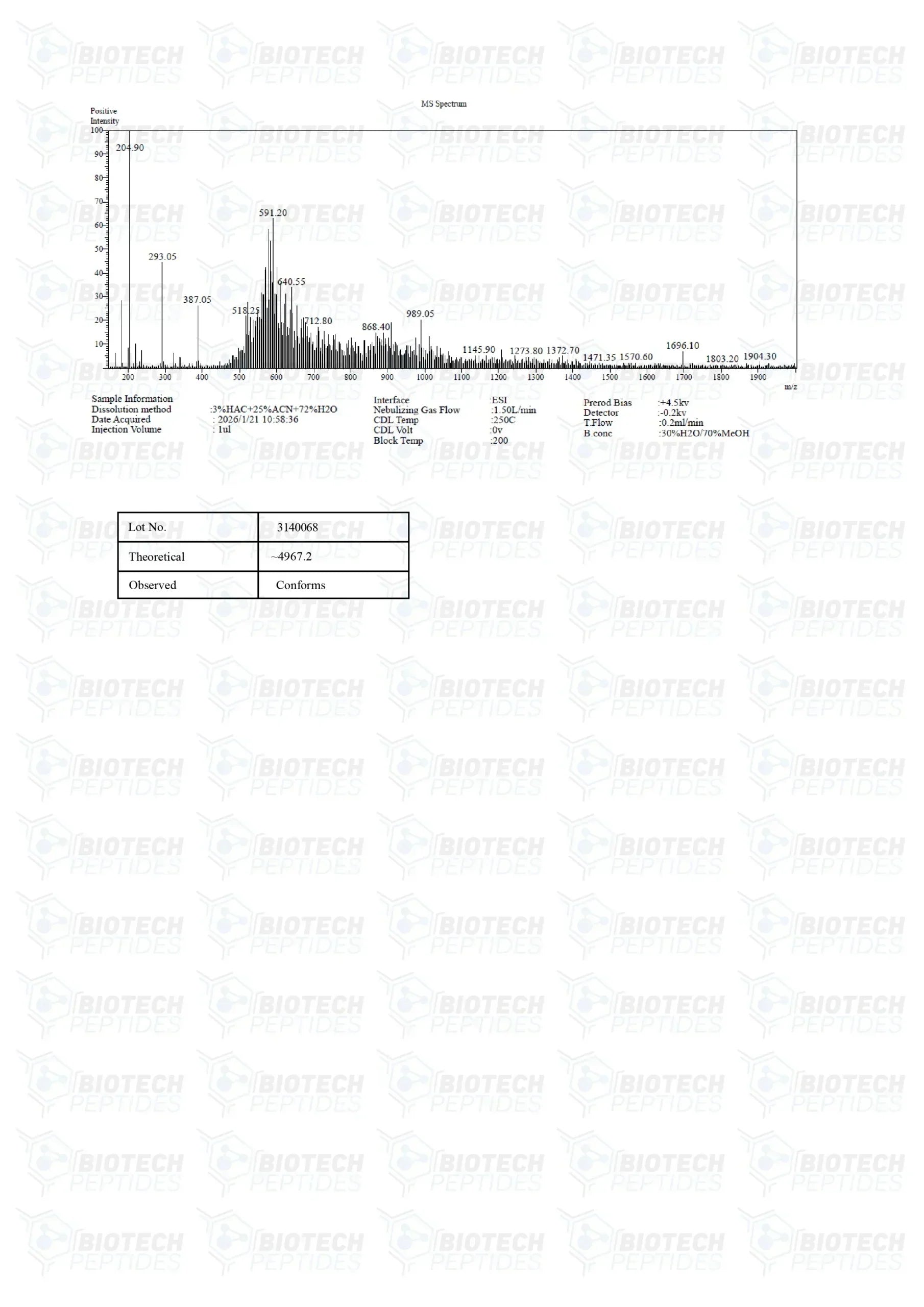 （💪Muscle recovery） PEG-MGF (Pegylated MGF) Peptide - 5mg - Biotech Peptides