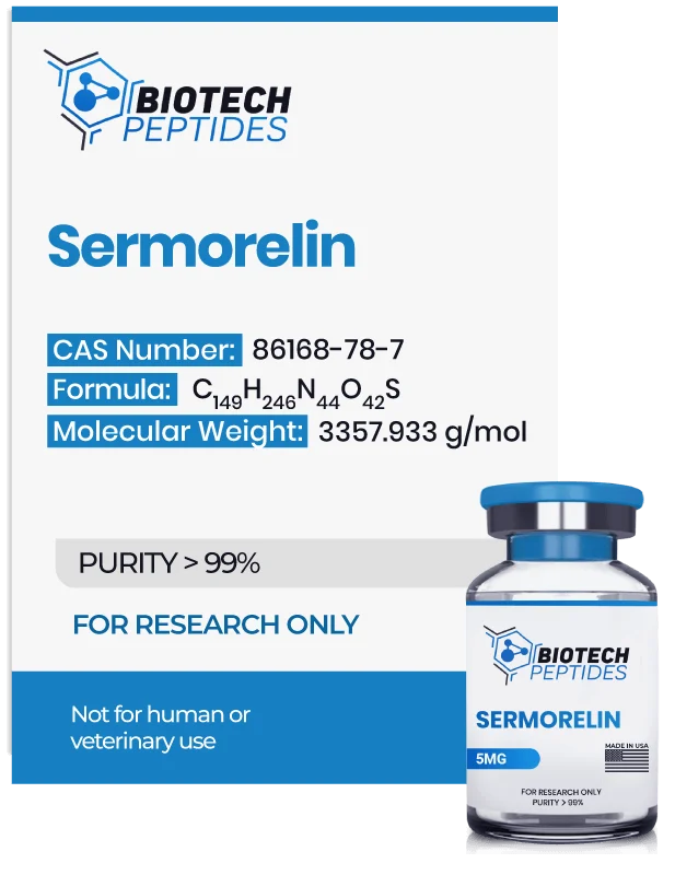 (🧠 Anti-aging) Sermorelin Peptide (5mg) - BiotechPeptides
