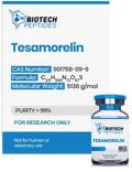 (🔥Reduce visceral fat) Tesamorelin Peptide (5MG & 10MG) - Biotech Peptides