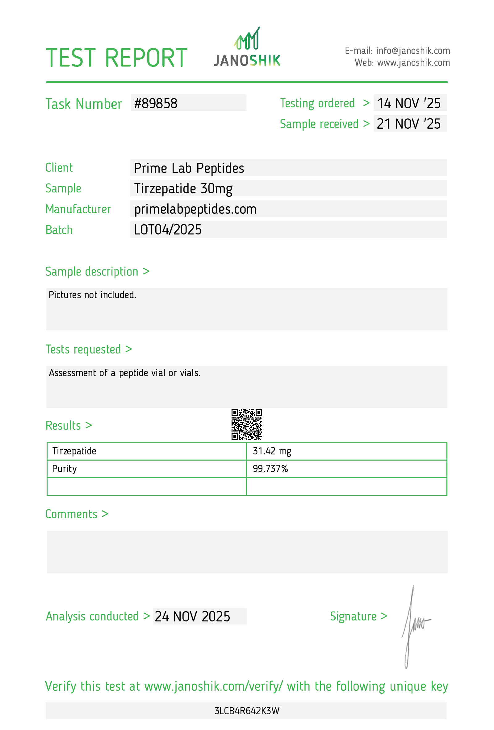 🔥（Weight Management）Tirzepatide – 30mg