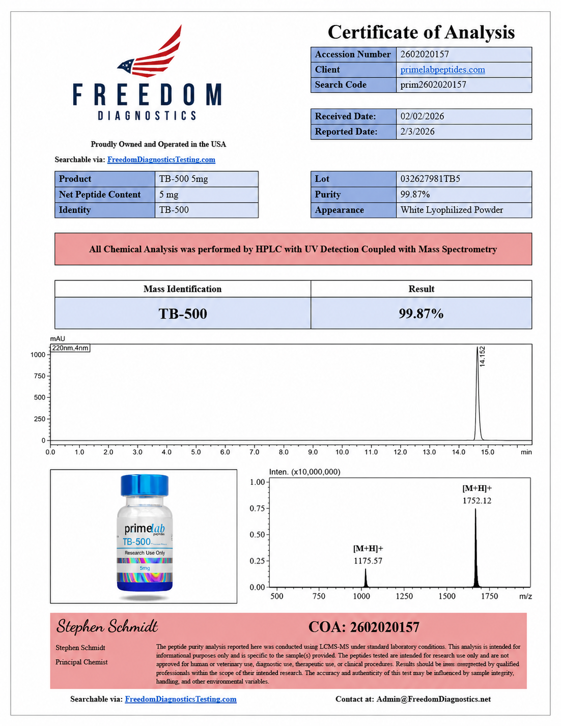 🌴（max Anti-Aging）BPC-157 / TB-500 – 5mg / 5mg